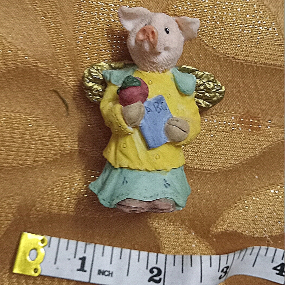 Angeli teacher apple book abc collectable figurine wings